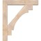 Ekena Millwork Merced Block Smooth Bracket w/ Offset Brace, Douglas Fir, 7 1/2"W x 42"D x 48"H BKT0806X42X48MRC05SDF - alternate 3